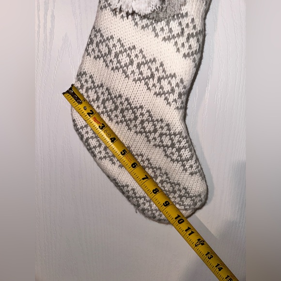 Wonder shop by target stocking Christmas grey white letter m - Picture 6 of 7